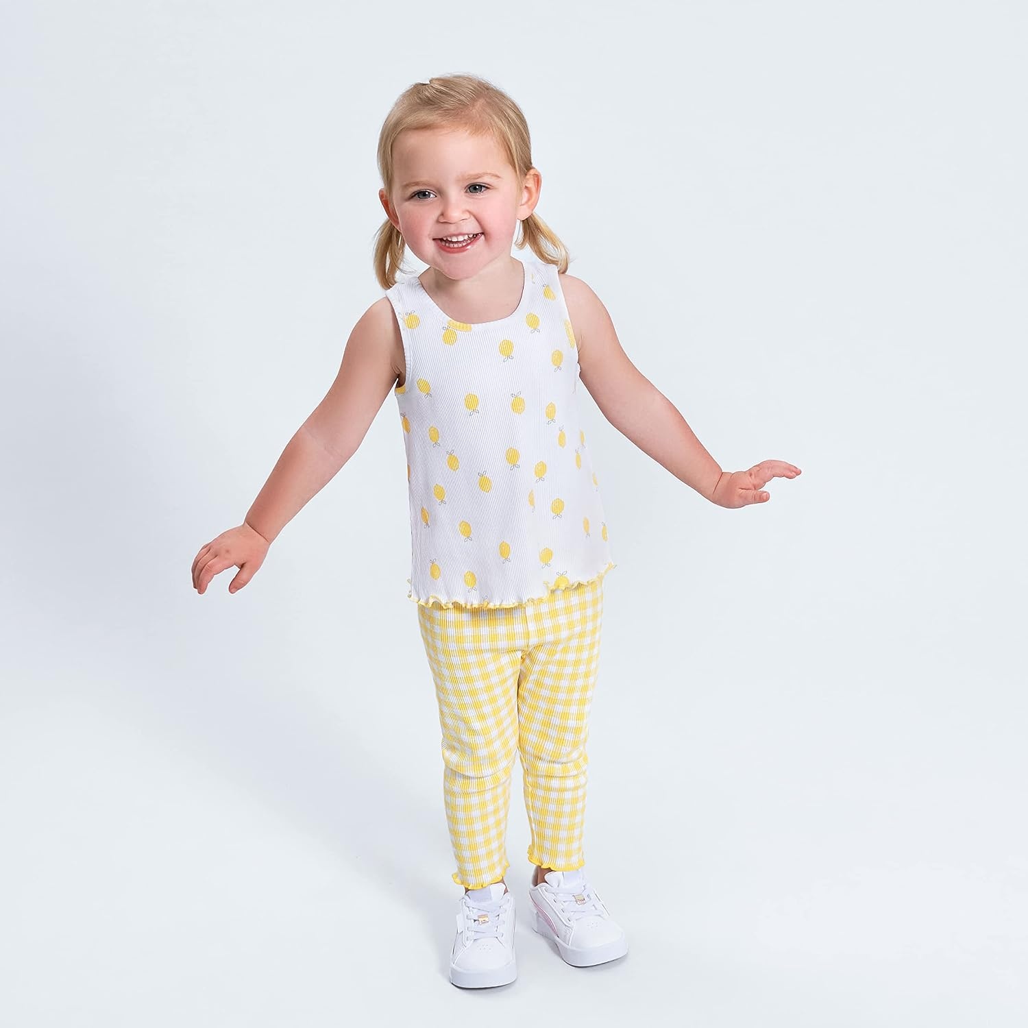 image:imageGerber Baby Girls 3Pack Racer Back Tank TopsBlue Lemons