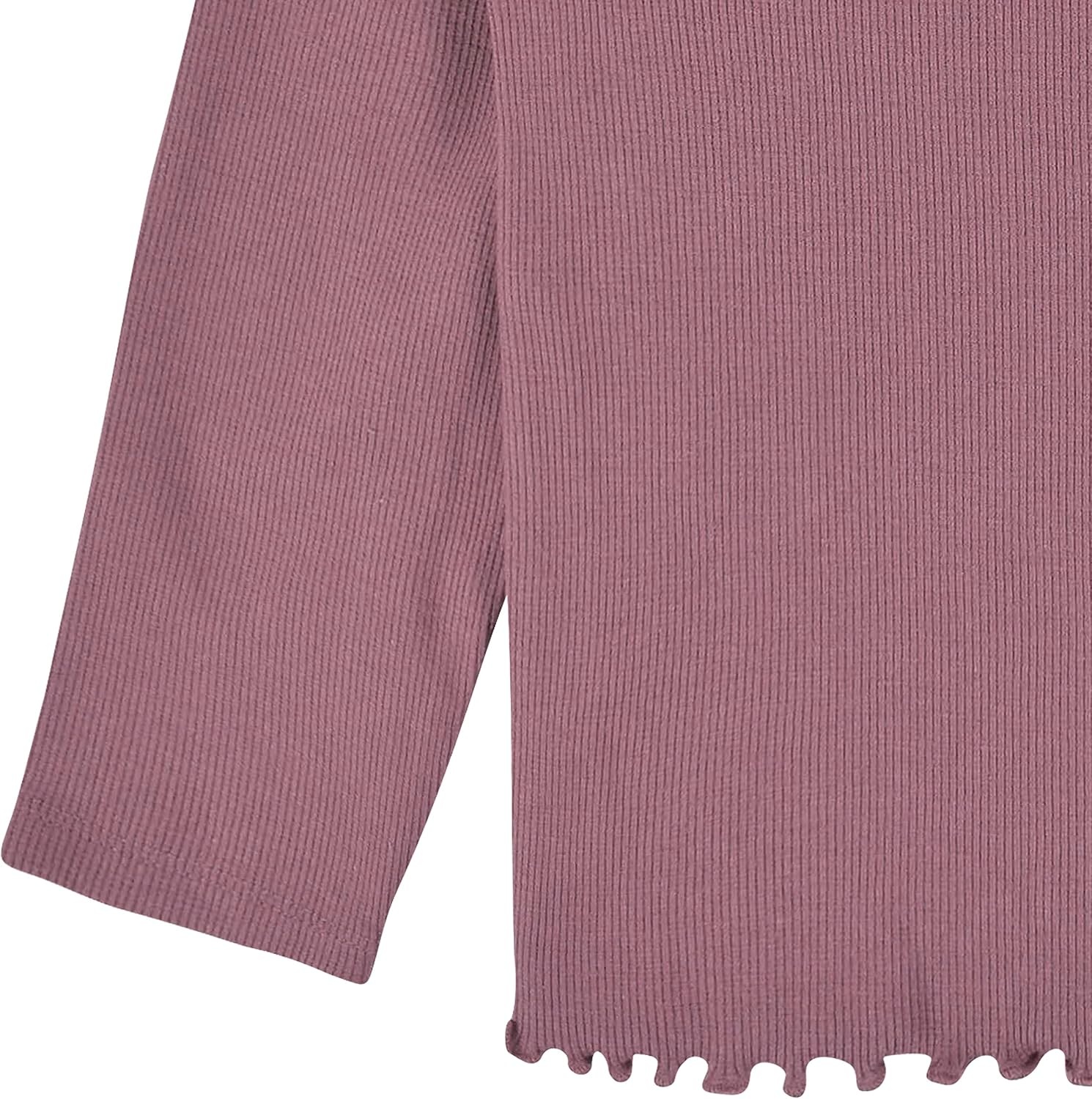 image:imageGerber Baby amp Toddler Girls 2Pack Double Ruffle Long Sleeve TopsShirtPink Purple