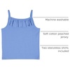 Gerber Baby Girls 2-Pack Sleeveless Tops(Blue)