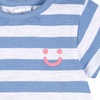 Gerber Baby Girls’ 3-Pack Short Sleeve Tees(Pink  Blue and White)