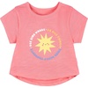 Gerber Baby Girls’ 3-Pack Short Sleeve Tees(Pink  Blue and White)