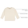 Gerber Baby & Toddler 5-Pack Solid Long Sleeve T-Shirts Jersey 160 GSM(Natural)