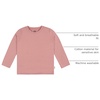 Gerber Baby & Toddler 5-Pack Solid Long Sleeve T-Shirts Jersey 160 GSM(Pink)