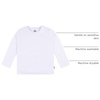 Gerber Baby & Toddler 5-Pack Solid Long Sleeve T-Shirts Jersey 160 GSM(White)