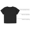 Gerber Baby & Toddler 5-Pack Solid Short Sleeve T-Shirts Jersey 160 GSM(Black)