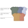 Gerber Baby & Toddler 5-Pack Solid Short Sleeve T-Shirts Jersey 160 GSM(Rust)
