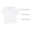 Gerber Baby & Toddler 5-Pack Solid Short Sleeve T-Shirts Jersey 160 GSM(White)