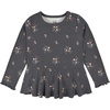 Gerber Baby & Toddler Girls 2-Pack Peplum Waist Tops(Mustard Floral)