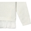 Gerber Baby & Toddler Girls Sweater with Tulle Trim(White)