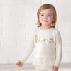 Gerber Baby & Toddler Girls Sweater with Tulle Trim(White)