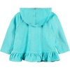 Gerber Baby & Toddler Girls Zipper Hoodie Terry Swimsuit Cover Up(Aqua)