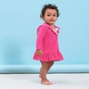 Gerber Baby & Toddler Girls Zipper Hoodie Terry Swimsuit Cover Up(Pink)