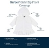 Gerber Baby & Toddler Girls Zipper Hoodie Terry Swimsuit Cover Up(Rainbow)