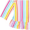 Gerber Baby & Toddler Girls Zipper Hoodie Terry Swimsuit Cover Up(Rainbow)