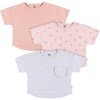 Gerber Baby Girls’ 3-Pack Short Sleeve Tees(Flower)