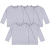 Gerber Baby & Toddler 5-Pack Solid Long Sleeve T-Shirts Jersey 160 GSM(Grey Heather)
