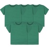 Gerber Baby & Toddler 5-Pack Solid Short Sleeve T-Shirts Jersey 160 GSM(Kelly Green)