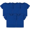 Gerber Baby & Toddler 5-Pack Solid Short Sleeve T-Shirts Jersey 160 GSM(Royal)