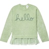 Gerber Baby & Toddler Girls Sweater with Tulle Trim(Green)