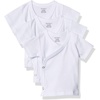 Gerber baby-girls 3-pack Short-sleeve Side-snap Shirt(White)