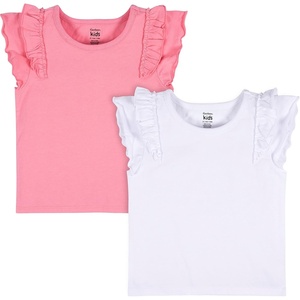 Gerber Baby Girls 2-Pack Sleeveless Tops(White/Pink)