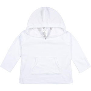 Gerber Baby & Toddler Boys & Girls Hooded Kangaroo Pocket Terry Cover Up(White)