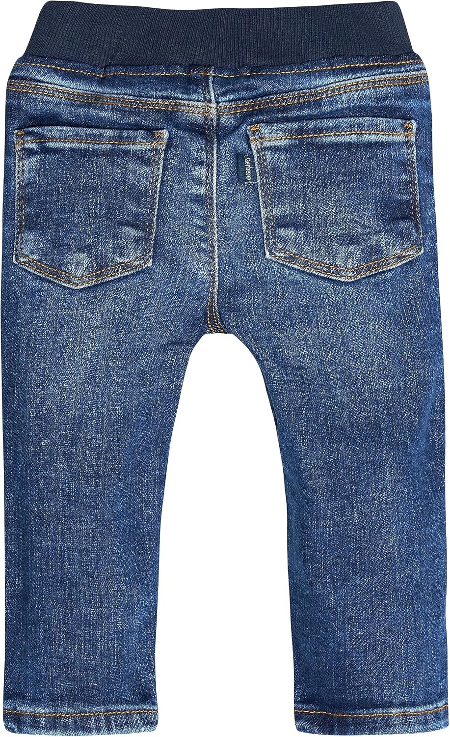 image:imageGerber Baby Toddler Rib Waist Stretch Denim Skinny JeansBlue Denim