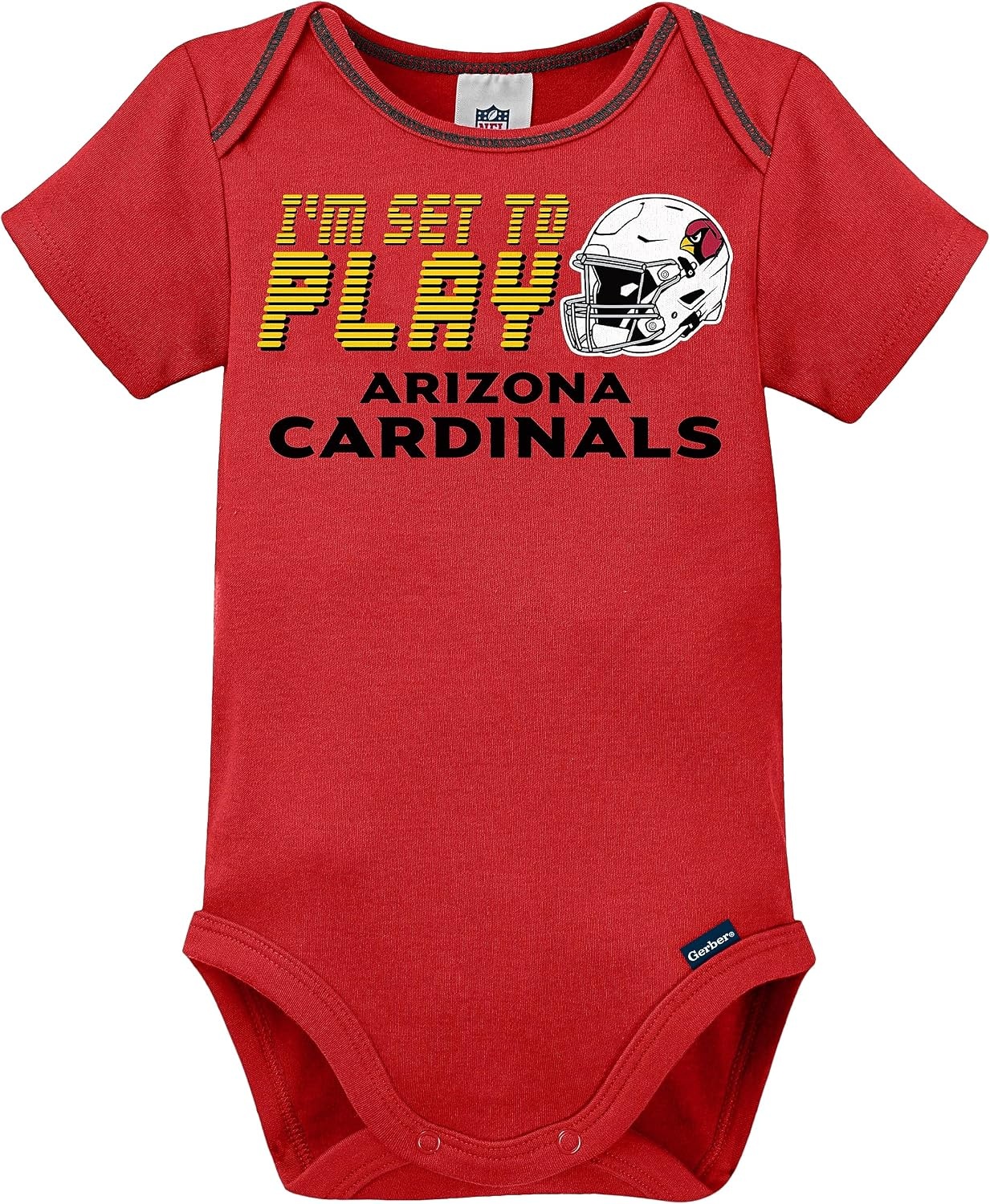 image:imageGerber NFL Baby 3Piece Footed Sleep and Play and Bodysuit Gift SetArizona Cardinals