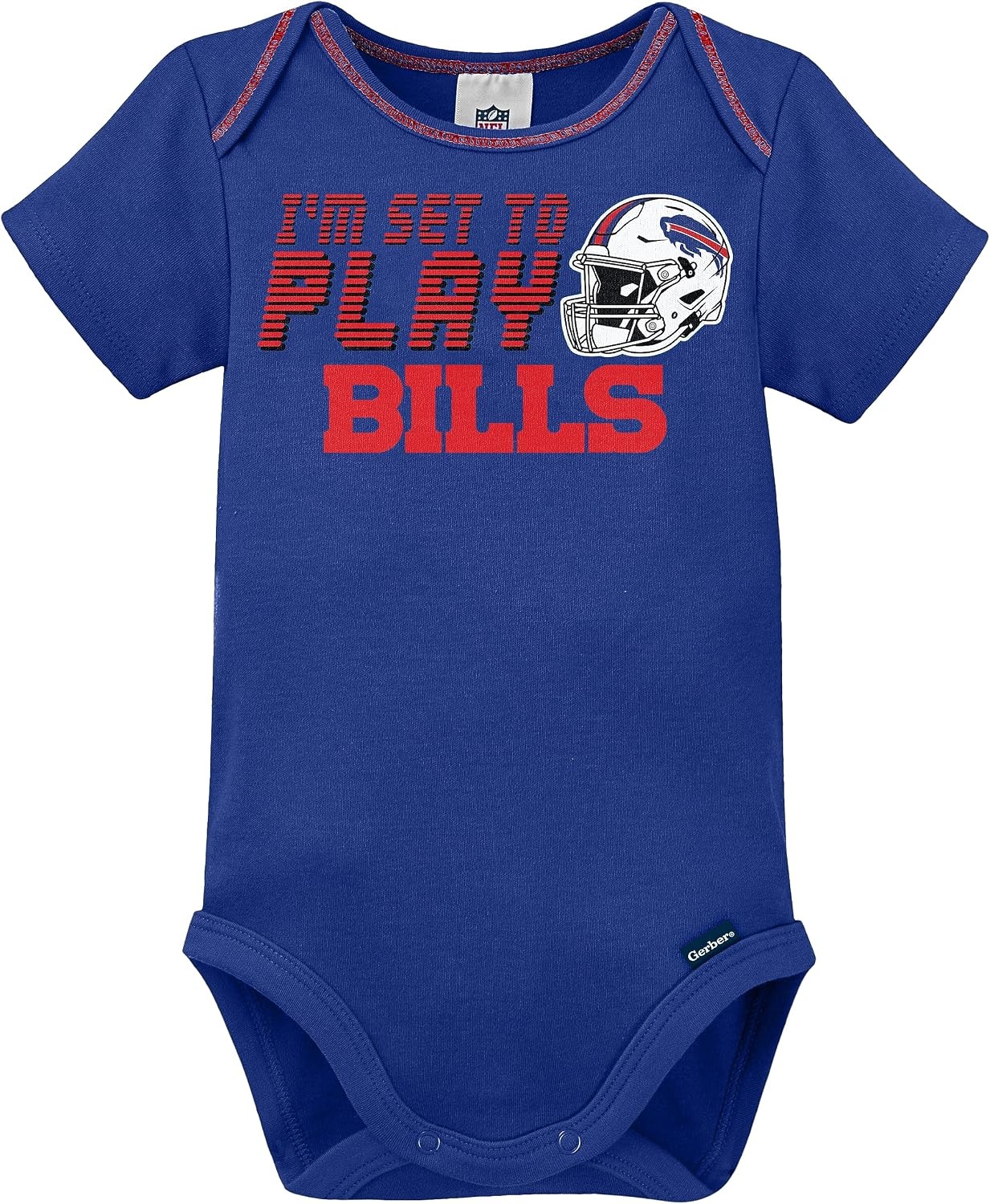 image:imageGerber NFL Baby 3Piece Footed Sleep and Play and Bodysuit Gift SetBuffalo Bills