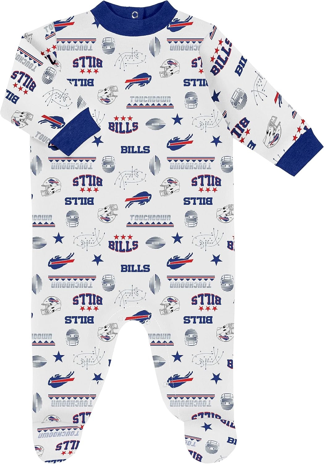 image:imageGerber NFL Baby 3Piece Footed Sleep and Play and Bodysuit Gift SetBuffalo Bills