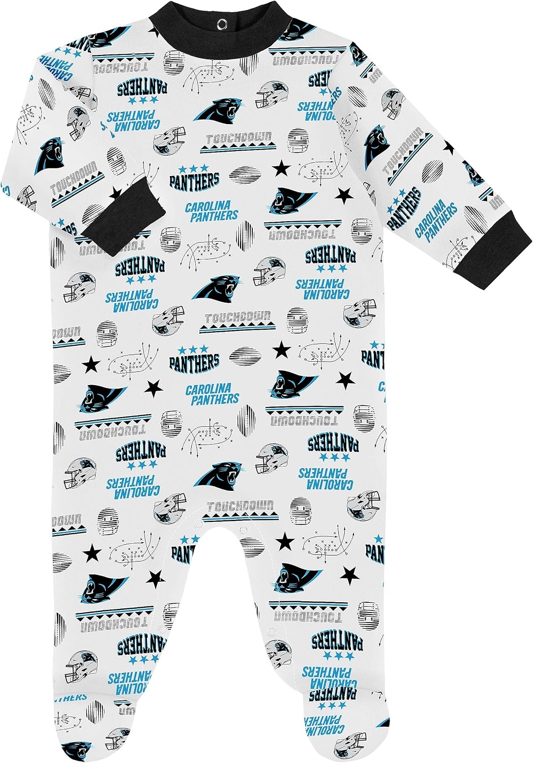 image:imageGerber NFL Baby 3Piece Footed Sleep and Play and Bodysuit Gift SetCarolina Panthers