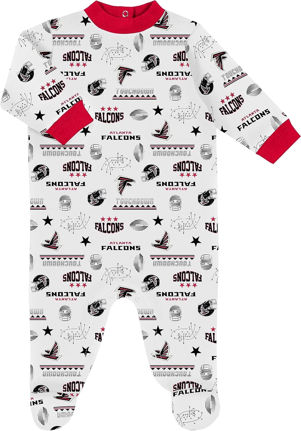 image:imageGerber NFL Baby 3Piece Footed Sleep and Play and Bodysuit Gift SetFalcons