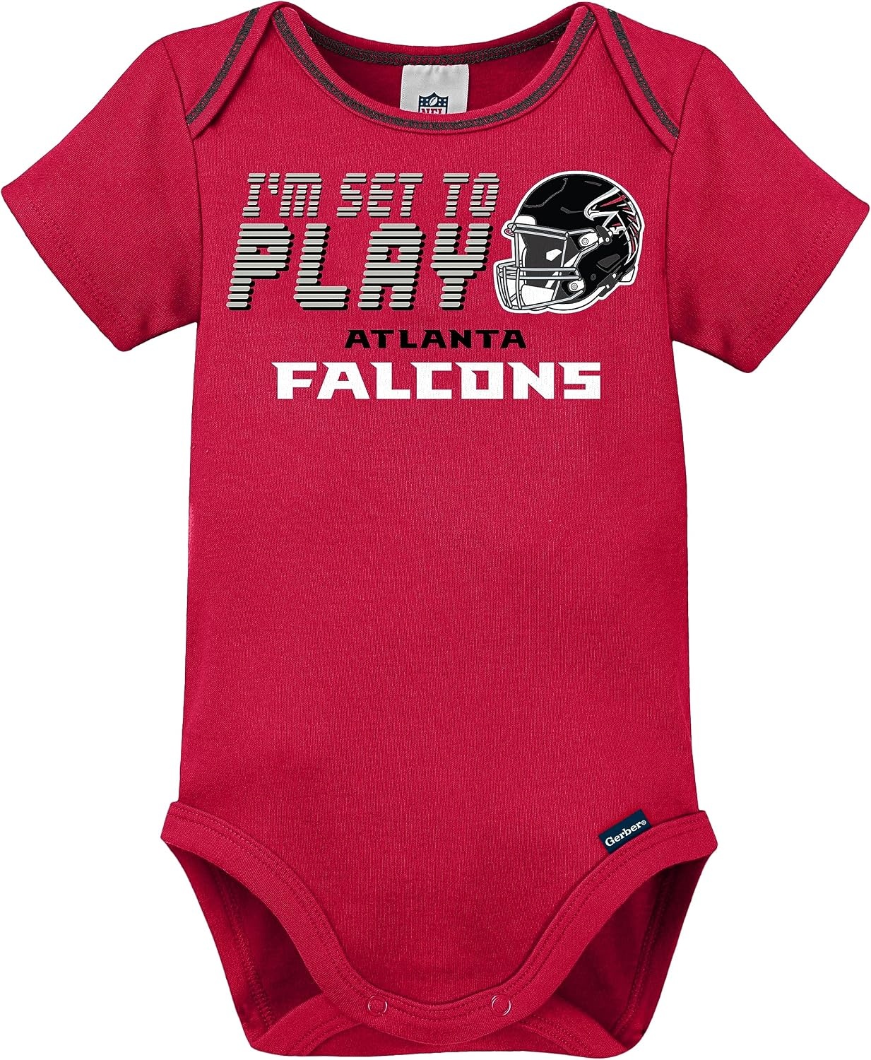 image:imageGerber NFL Baby 3Piece Footed Sleep and Play and Bodysuit Gift SetFalcons