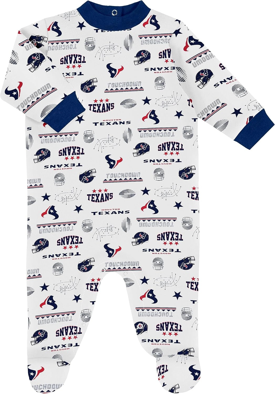 image:imageGerber NFL Baby 3Piece Footed Sleep and Play and Bodysuit Gift SetHouston Texans