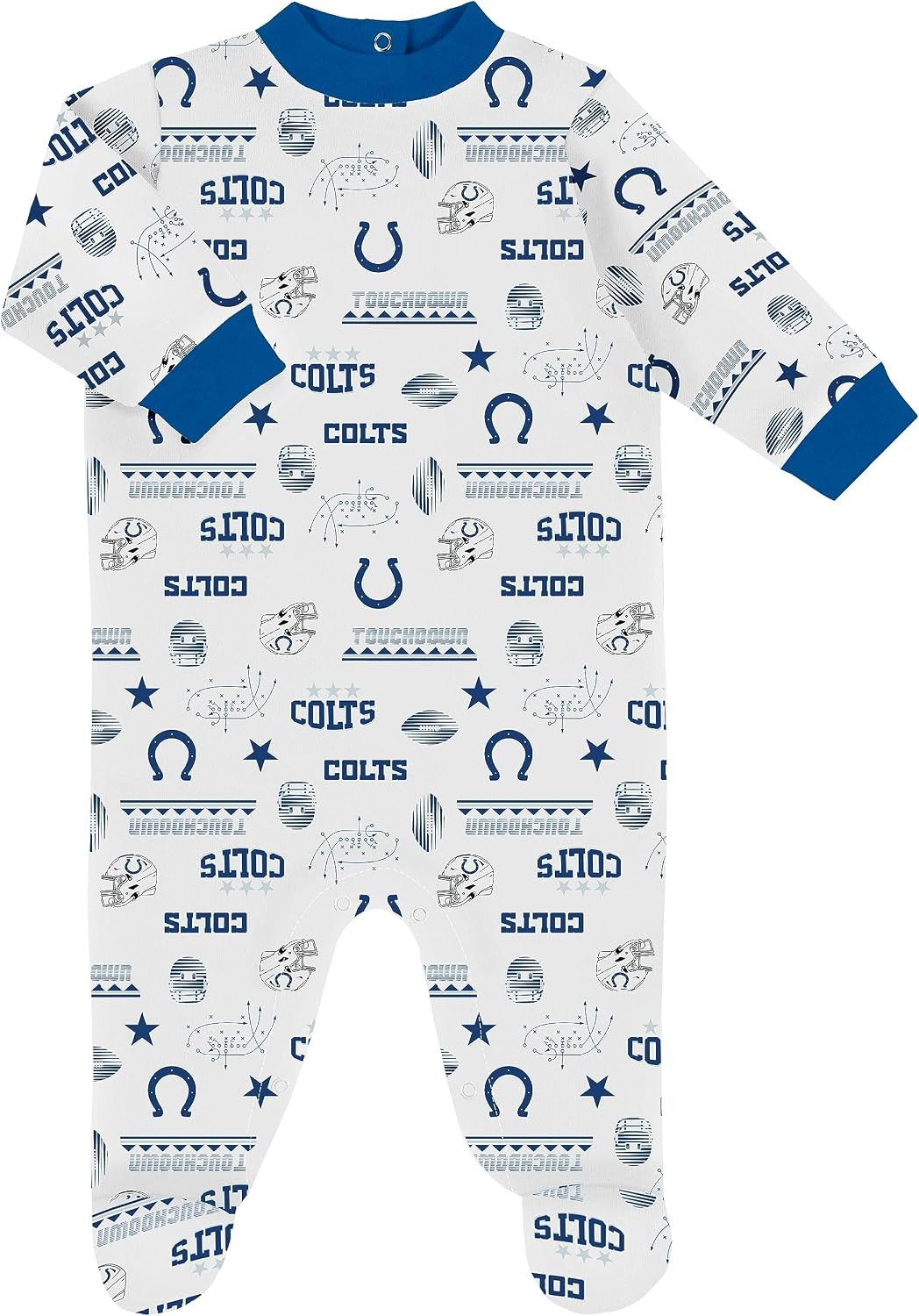 image:imageGerber NFL Baby 3Piece Footed Sleep and Play and Bodysuit Gift SetIndianapolis Colts