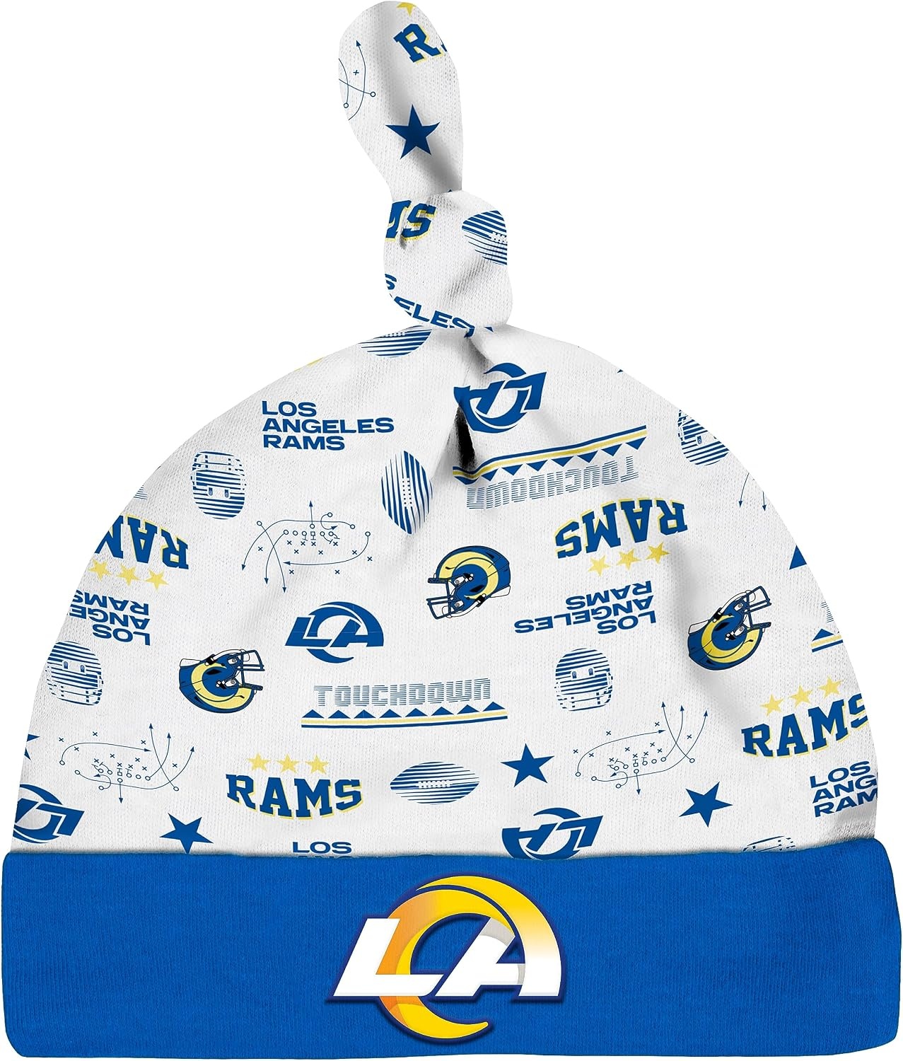 image:imageGerber NFL Baby 3Piece Footed Sleep and Play and Bodysuit Gift SetLos Angeles Rams
