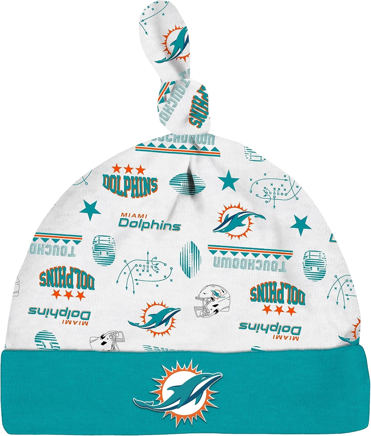 image:imageGerber NFL Baby 3Piece Footed Sleep and Play and Bodysuit Gift SetMiami Dolphins