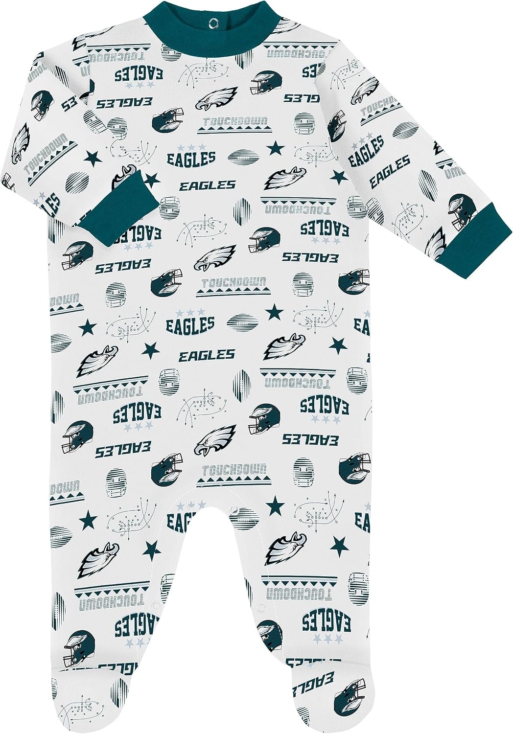 image:imageGerber NFL Baby 3Piece Footed Sleep and Play and Bodysuit Gift SetPhiladelphia Eagles