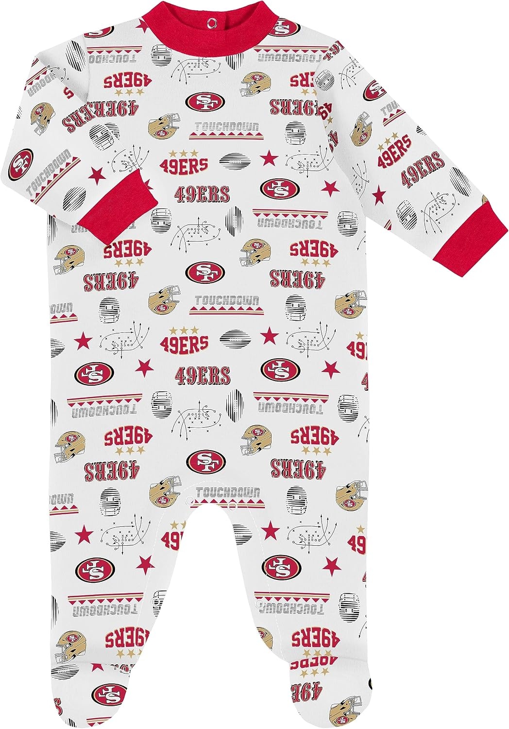 image:imageGerber NFL Baby 3Piece Footed Sleep and Play and Bodysuit Gift SetTeam Color