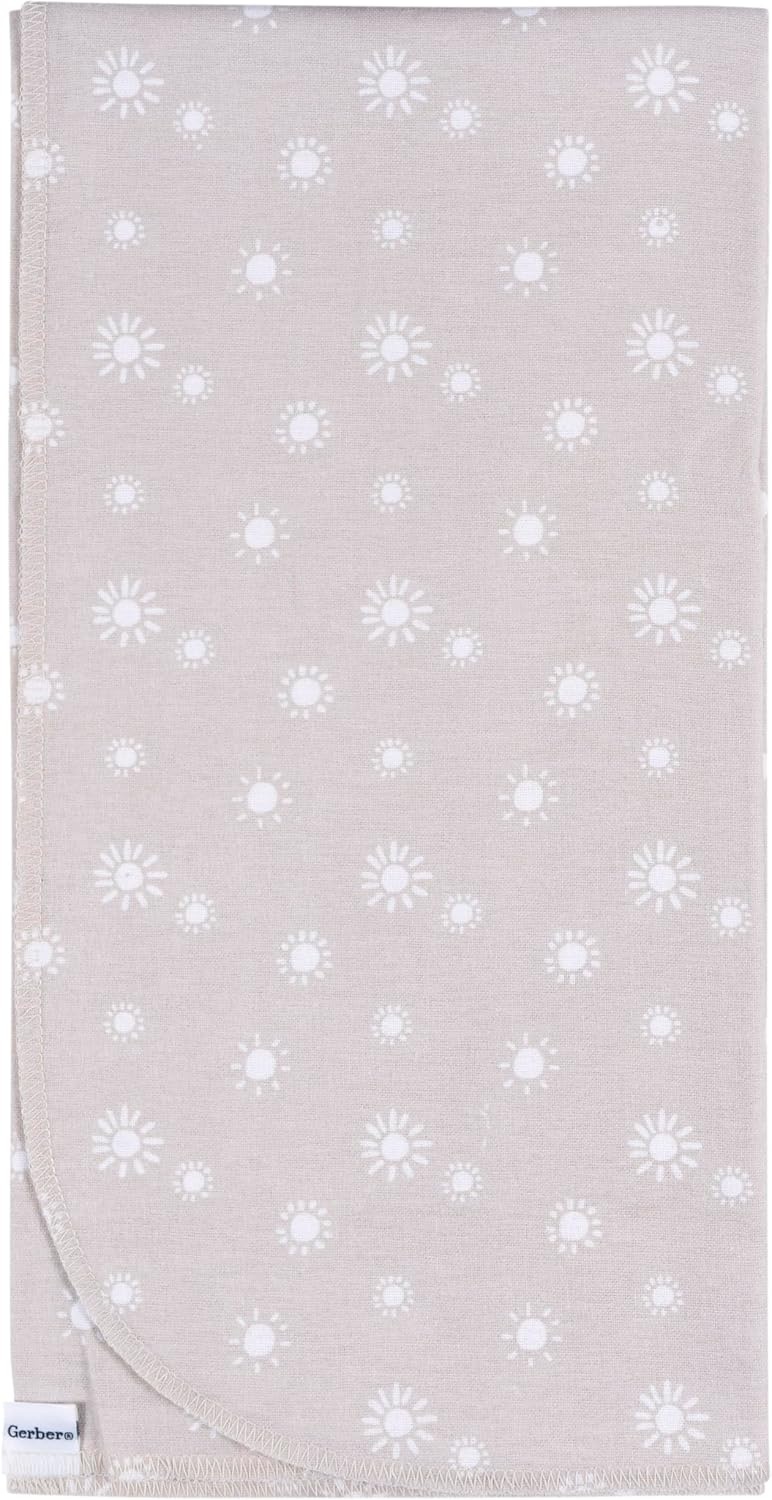 image:imageGerber Unisex Baby 100 Cotton Flannel Receiving Blankets 30x30 Inches Pack of 4 Animal Geo Girl One SizeBoho Rainbow