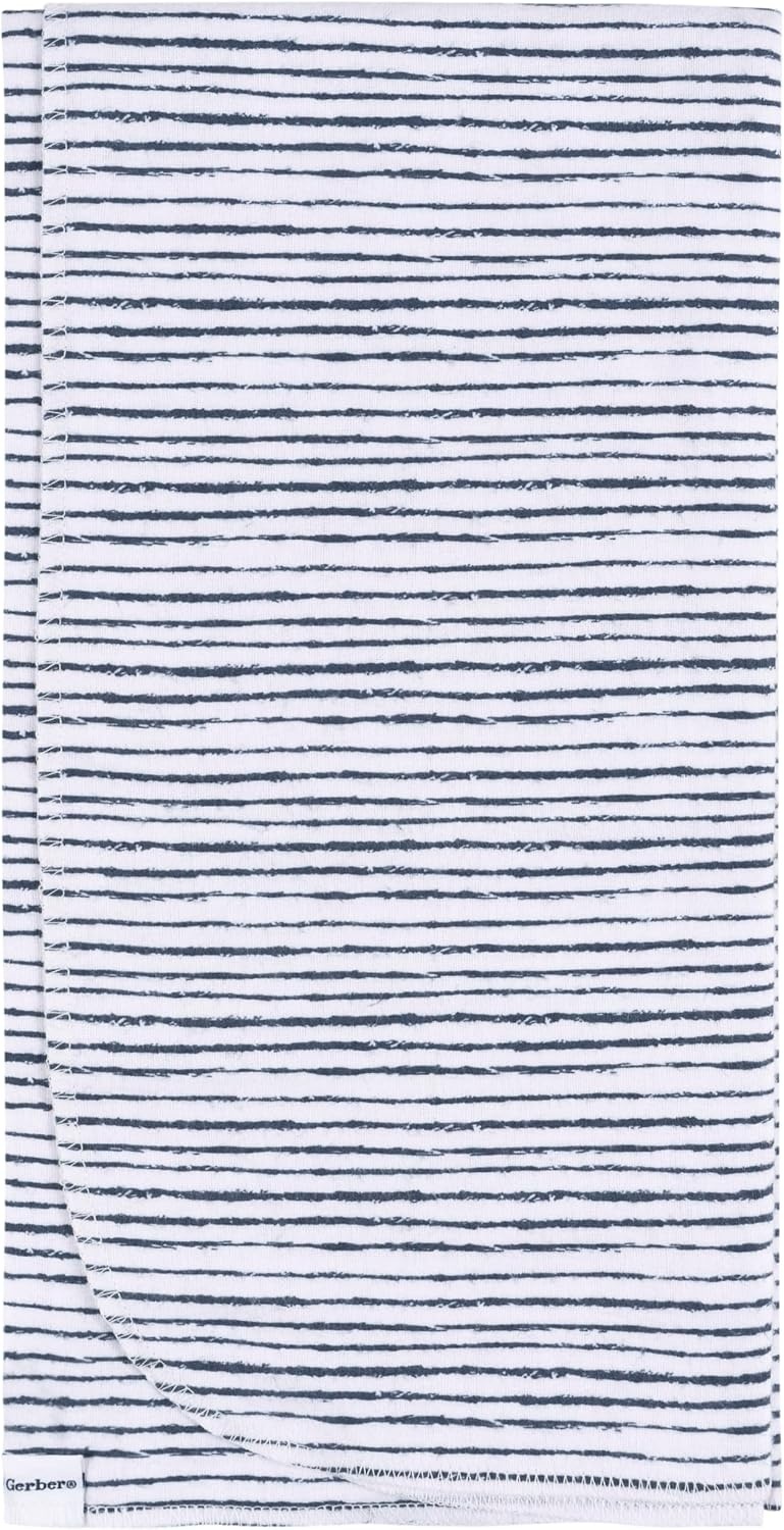 image:imageGerber Unisex Baby 100 Cotton Flannel Receiving Blankets 30x30 Inches Pack of 4 Animal Geo Girl One SizeDino Time