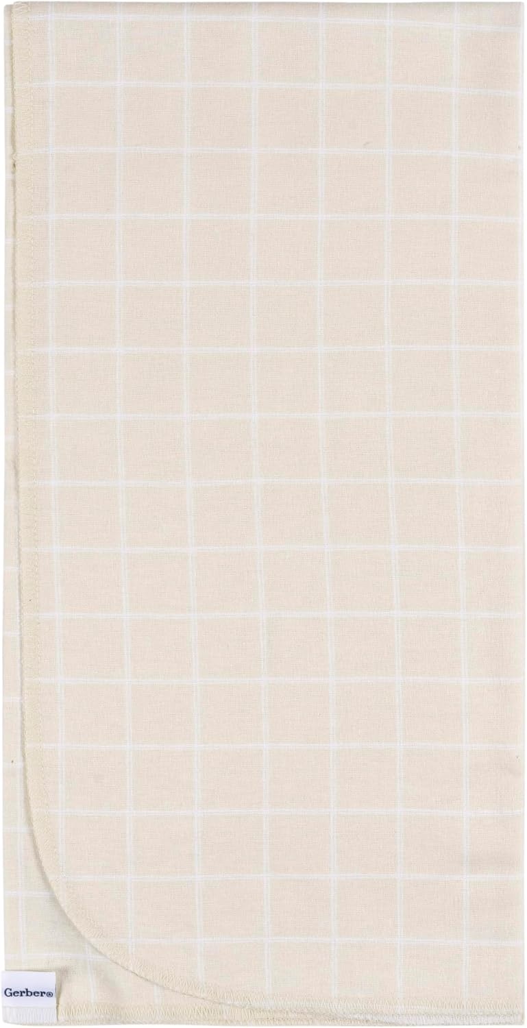 image:imageGerber Unisex Baby 100 Cotton Flannel Receiving Blankets 30x30 Inches Pack of 4 Animal Geo Girl One SizeRetro Floral